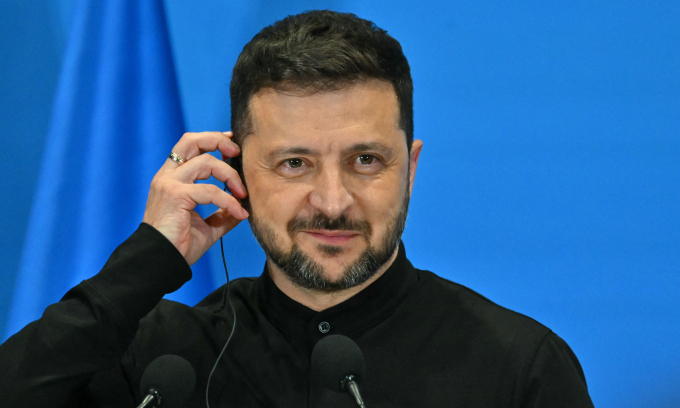 Tổng thống Ukraine Volodymyr Zelensky tại Rome, Italy ngày 10/6. Ảnh: AFP