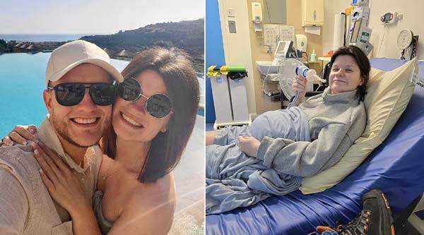 Ngoại hình thay đổi của sản phụ trước và sau khi phát bệnh.