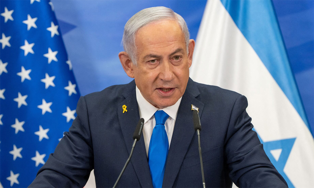 Thủ tướng Israel Benjamin Netanyahu phát biểu tại buổi họp báo ở Jerusalem ngày 16/2. Ảnh: Reuters