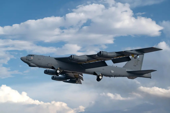 Một máy bay ném bom B-52 của không quân Mỹ. Ảnh: Căn cứ không quân Nellis