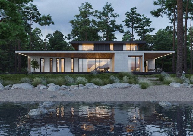 Trong phong thủy, một ngôi nhà có dòng nước chảy nhẹ nhàng, trong lành trước mặt sẽ giúp thu hút luồng khí tốt, giữ được tài vận và mang lại bình an.