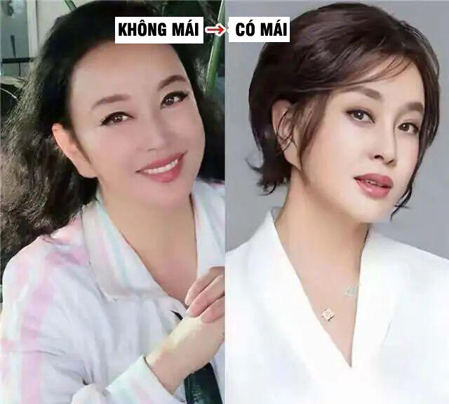 Phụ nữ 40+ nên để tóc mái hay không? 3 kiểu người này cứ cắt mái liền trẻ lại 10 tuổi, bạn bè phải ghen tỵ - 1