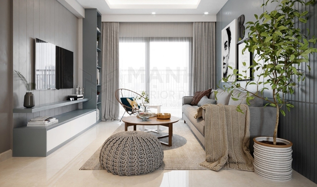 Trồng cây xanh trong phòng khách rất quan trọng. Nó giúp thanh lọc không khí, tạo bầu không khí tươi mới, dễ chịu.