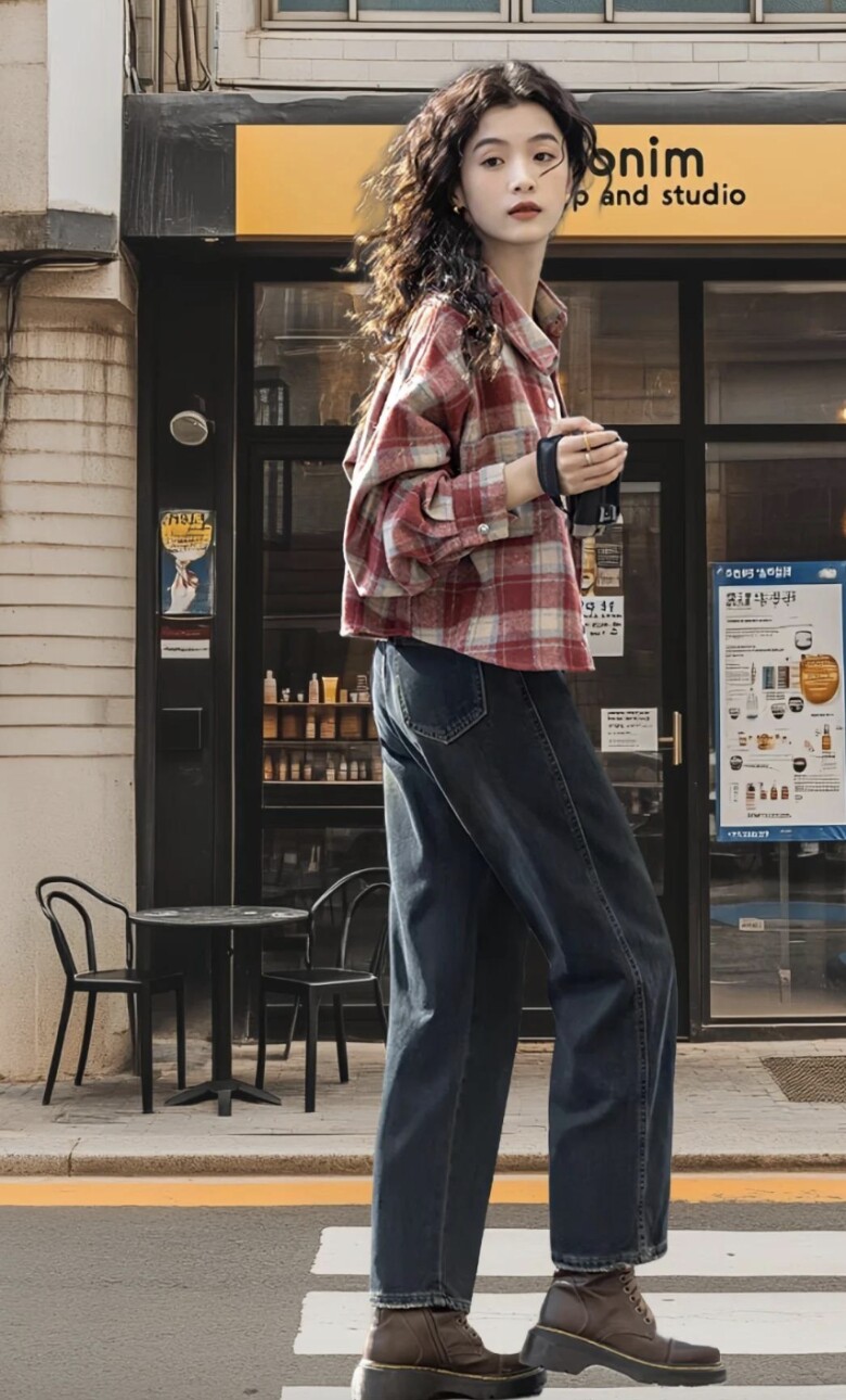 3 kiểu phối áo sơ mi caro amp;#34;dễ ẹtamp;#34; mà ai cũng nên ai biết: Mặc vào là trẻ ra 5 tuổi, hack dáng đến ngỡ ngàng - 9