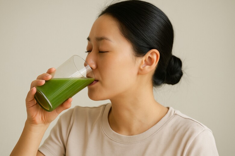 Nữ diễn viên chăm chỉ uống các loại nước ép từ rau củ, trái cây để thanh lọc cơ thể, bổ sung vitamin và giữ cho làn da luôn tươi tắn, rạng rỡ. Đây cũng là một trong những bí quyết giúp cô duy trì vóc dáng thon gọn và làn da sáng khỏe ở tuổi trung niên. (Ảnh minh hoạ)