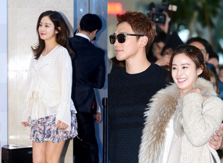 Kim Tae Hee xuất hiện tươi tắn, được chồng thường xuyên đưa đi du lịch trong suốt thời gian mang thai.