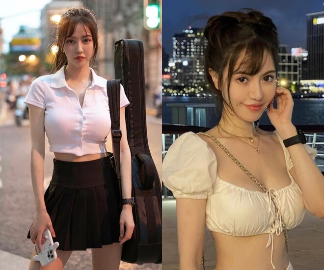 Body nóng bỏng cùng gu ăn mặc trẻ trung khiến cư dân mạng phải bình luận cô như ăn cả cân chất bảo quản mới có thể duy trì vẻ ngoài như gái 18 vậy.