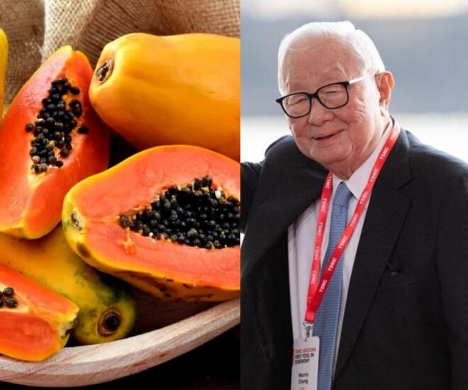 Thói quen ăn đu đủ mỗi sáng được tỷ phú Morris Chang duy trì suốt nhiều năm.