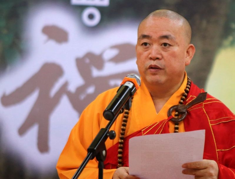 Trụ trì Thiếu Lâm Tự Thích Vĩnh Tín. Ảnh: CNS