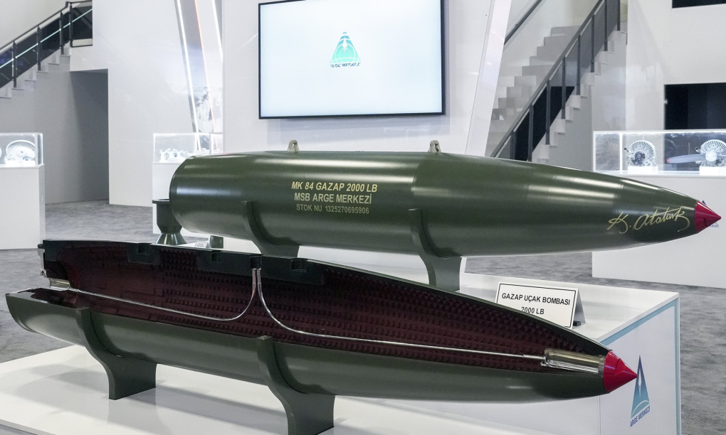 Bom GAZAP tại IDEF 2025 ở Istanbul hôm 27/7. Ảnh: Daily Sabah