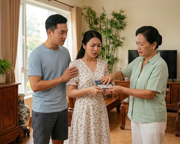 Tôi rất bất ngờ khi mẹ chồng dúi vào tay tôi cuốn sổ tiết kiệm. (Ảnh minh họa)