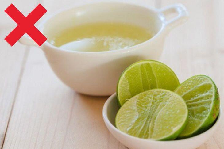 Tránh uống nước chanh quá đặc hoặc khi bụng đói.