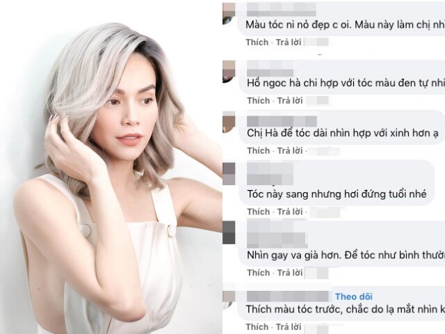 Hồ Ngọc Hà từng bị nhận xét màu tóc sáng khiến gương mặt cô dừ đi.