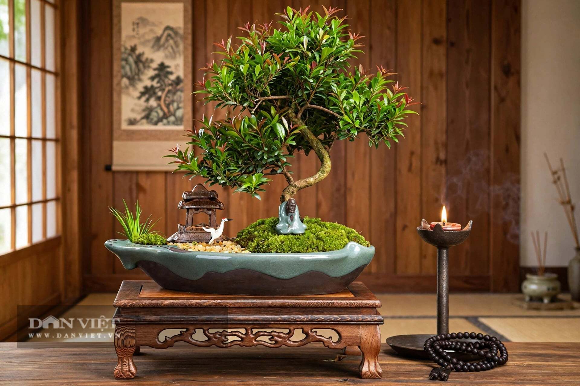 Cây cảnh như khối trầm hương biết thở.