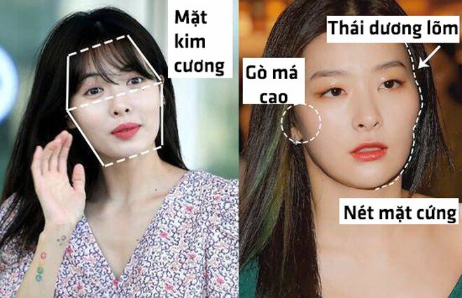 Người sở hữu khuôn mặt hình kim cương phù hợp với tóc dài hoặc tóc ngang xương quai xanh kết hợp mái thưa.