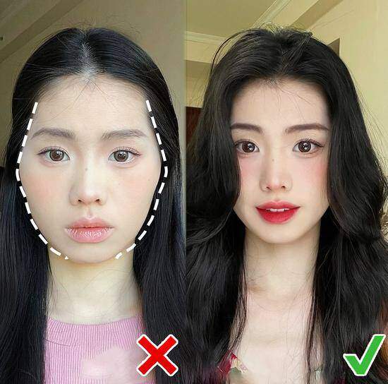 Bạn cũng có thể kết hợp mái bay hai bên để che bớt phần gò má cao, giúp gương mặt trông mềm mại và cân đối hơn.