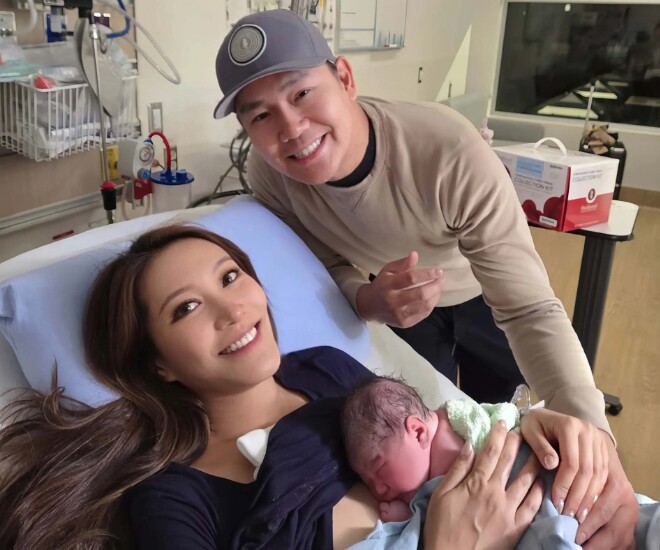 Á hậu Hồng Kông Chu Mỹ Hân sinh con thứ 2 suôn sẻ.