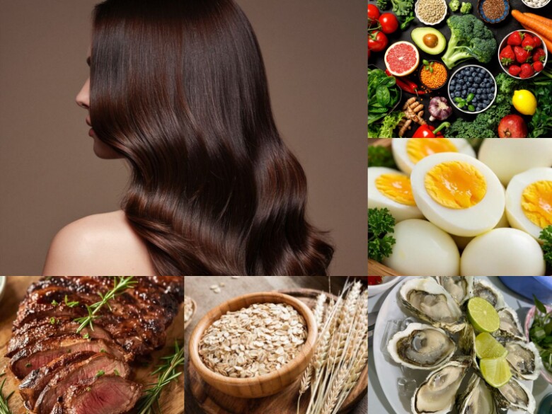 Chú trọng đến việc bổ sung dinh dưỡng để giúp mái tóc chắc khỏe từ bên trong.