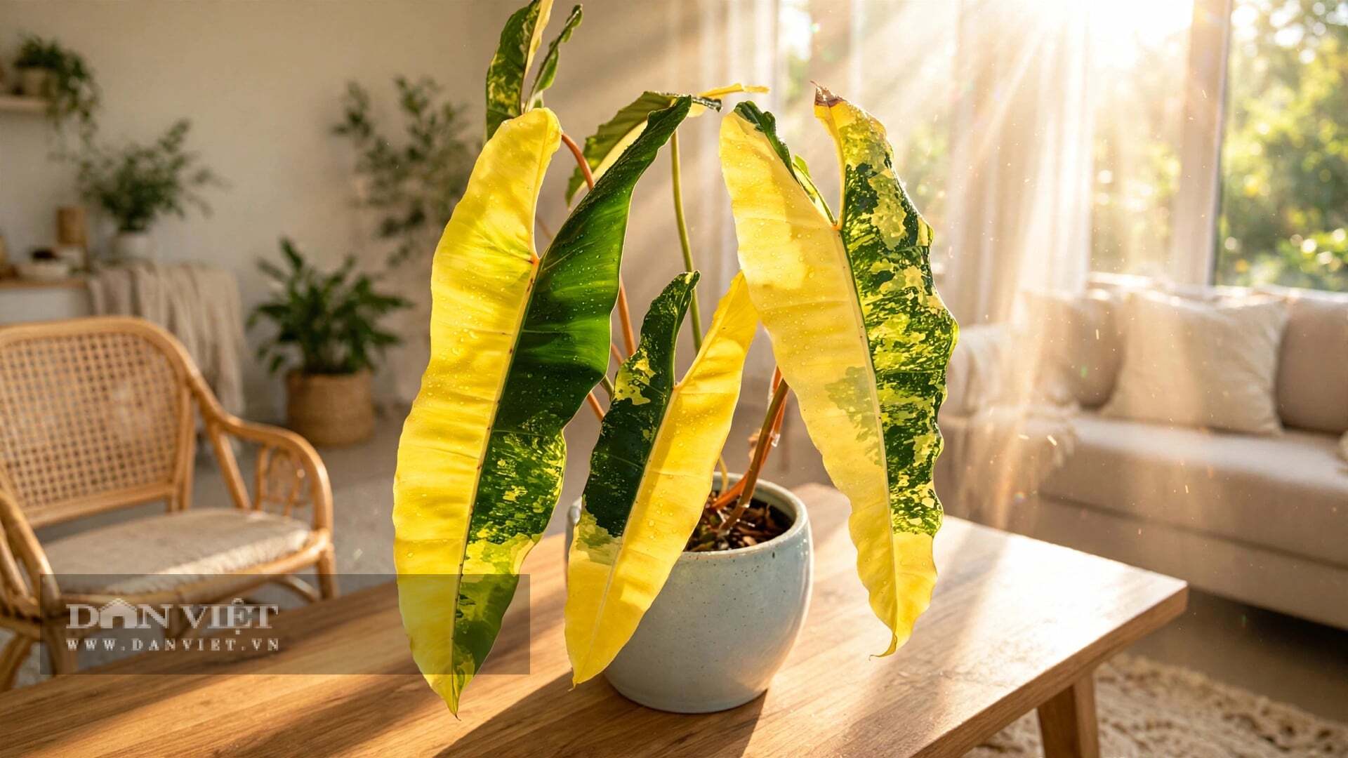Đặt cây cảnh cạnh cửa sổ hướng Đông