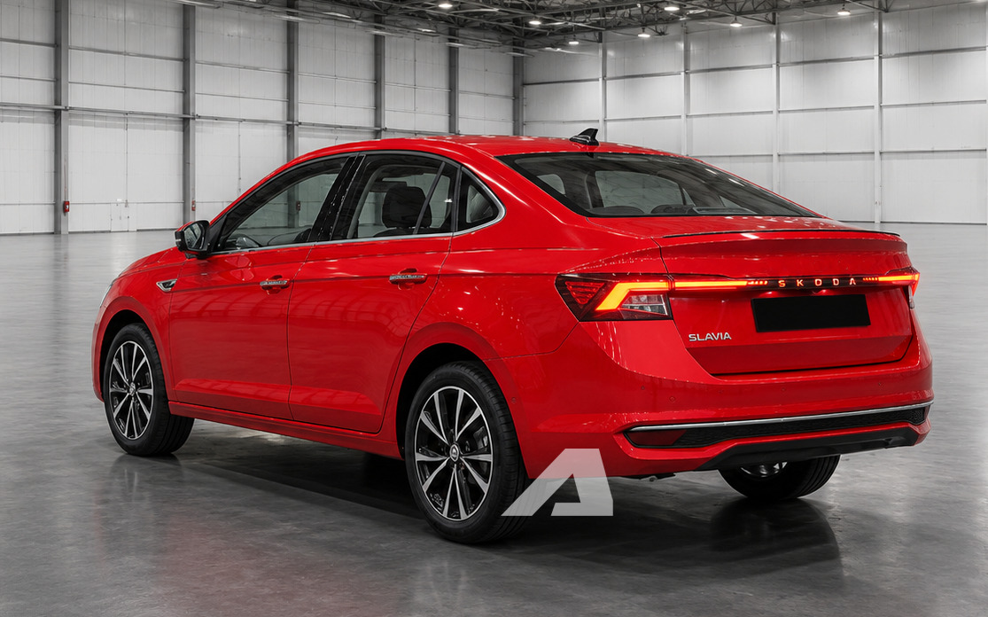Skoda Slavia 2026 chốt ra mắt tháng sau: Giao diện long lanh hơn với nhiều LED trang trí, màn hình có thể lớn hơn, hộp số 8 cấp, tăng sức cạnh tranh City, Accent - Ảnh 3.