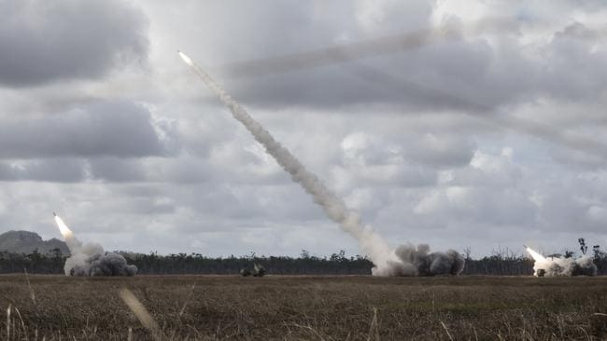 Mỹ bắn rocket trong cuộc tập trận Talisman Sabre tại bang Queensland của Australia vào năm 2019. Nguồn: The Australian