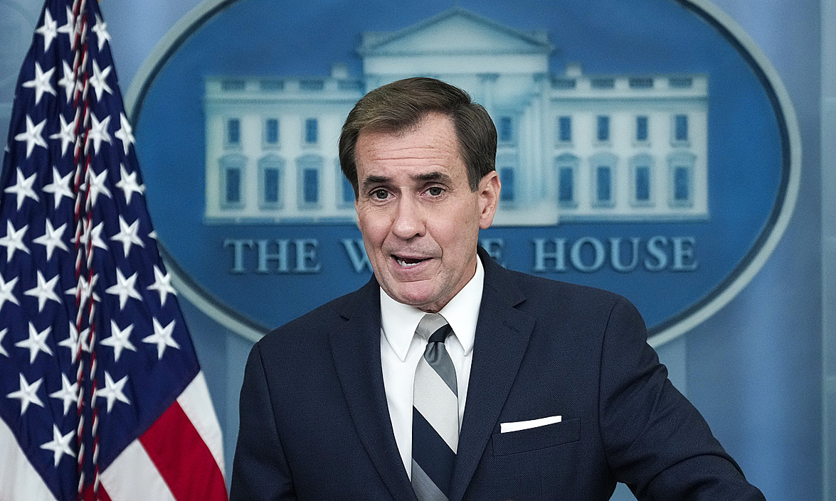 Phát ngôn viên John Kirby họp báo ở Nhà Trắng ngày 19/7. Ảnh: AFP.