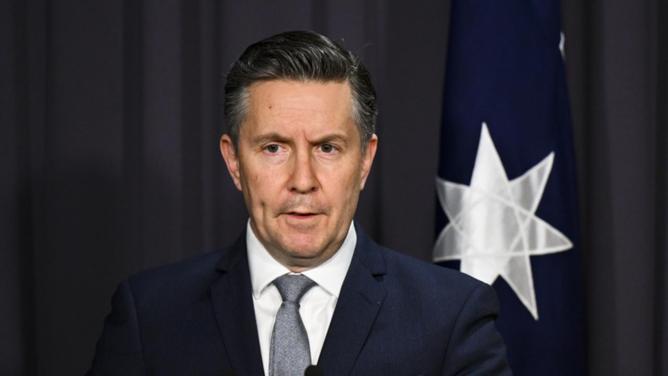 Federal Health Minister Mark Butler says 450,000 doses of the monkeypox vaccine have been secured. (Lukas Coch/AAP PHOTOS)