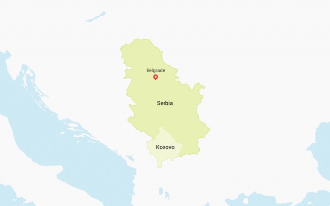 Vị trí Serbia và Kosovo. Đồ họa: Maps.com.