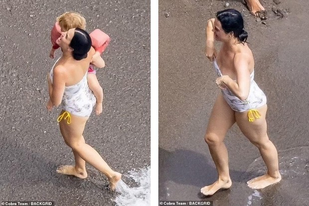 Katy Perry và Orlando Bloom khóa môi ngọt ngào ở biển - Ảnh 6.