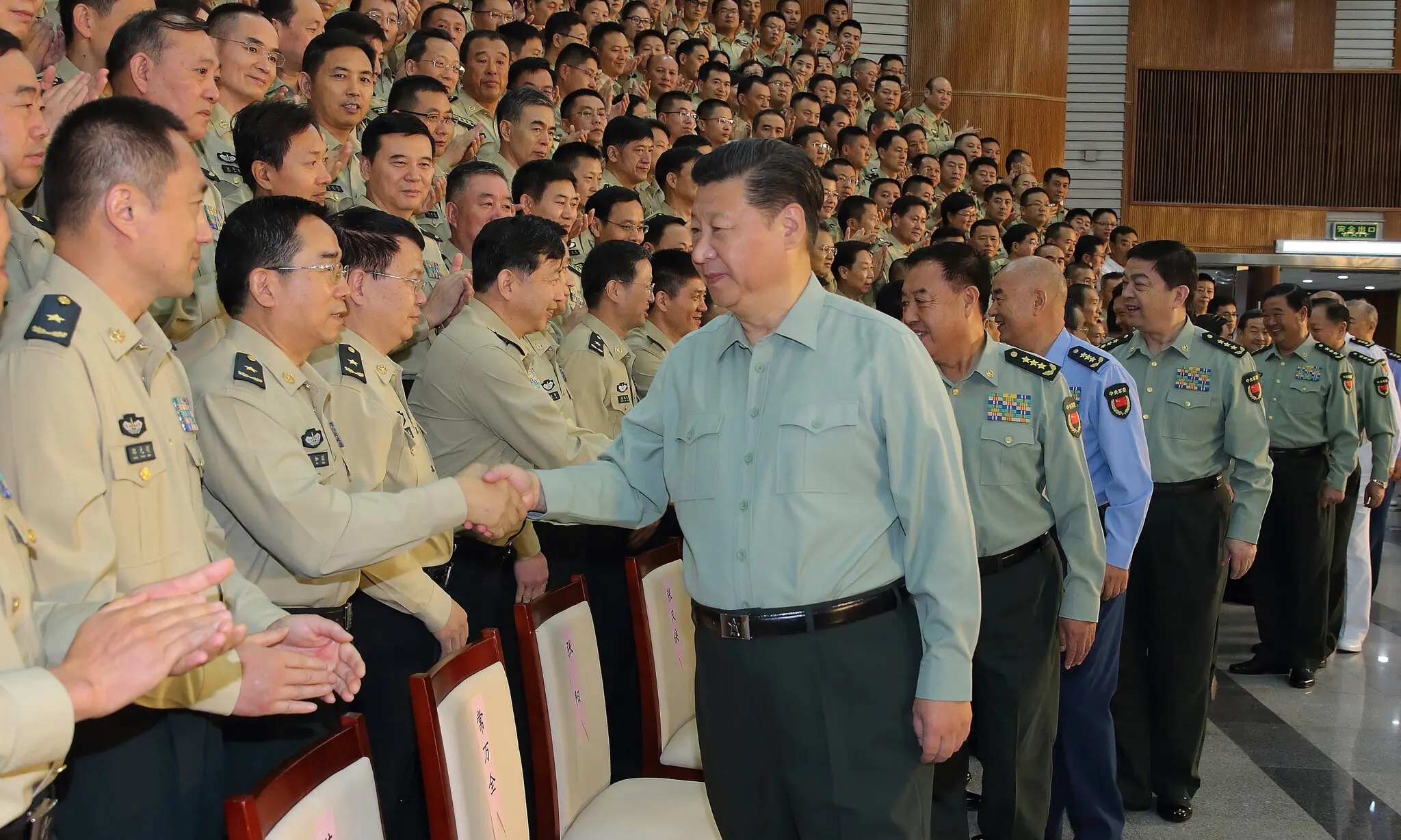 Ông Tập thăm Lực lượng Tên lửa ở Bắc Kinh hồi năm 2016. Ảnh: Xinhua