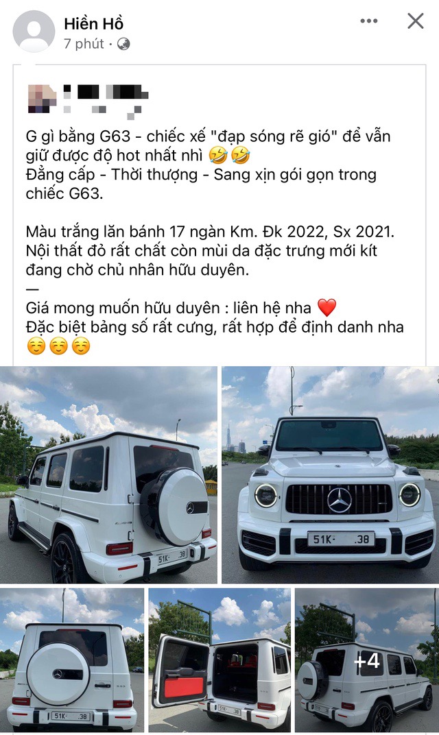 Ca sĩ Hiền Hồ bất ngờ rao bán chiếc Mercedes G63 đạp sóng rẽ gió - Ảnh 1.