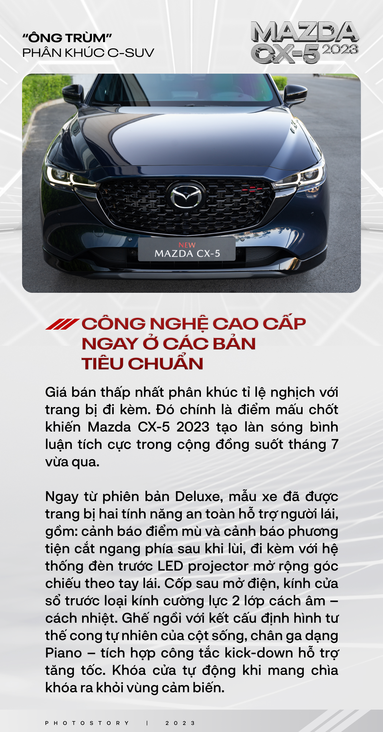 Nếu vẫn chưa tin Mazda CX-5 2023 là ông trùm phân khúc C-SUV thì 10 lý do sau đây đủ sức chứng minh điều đó - Ảnh 3. Nếu vẫn chưa tin Mazda CX-5 2023 là ông trùm phân khúc C-SUV thì 10 lý do sau đây đủ sức chứng minh điều đó - Ảnh 3.