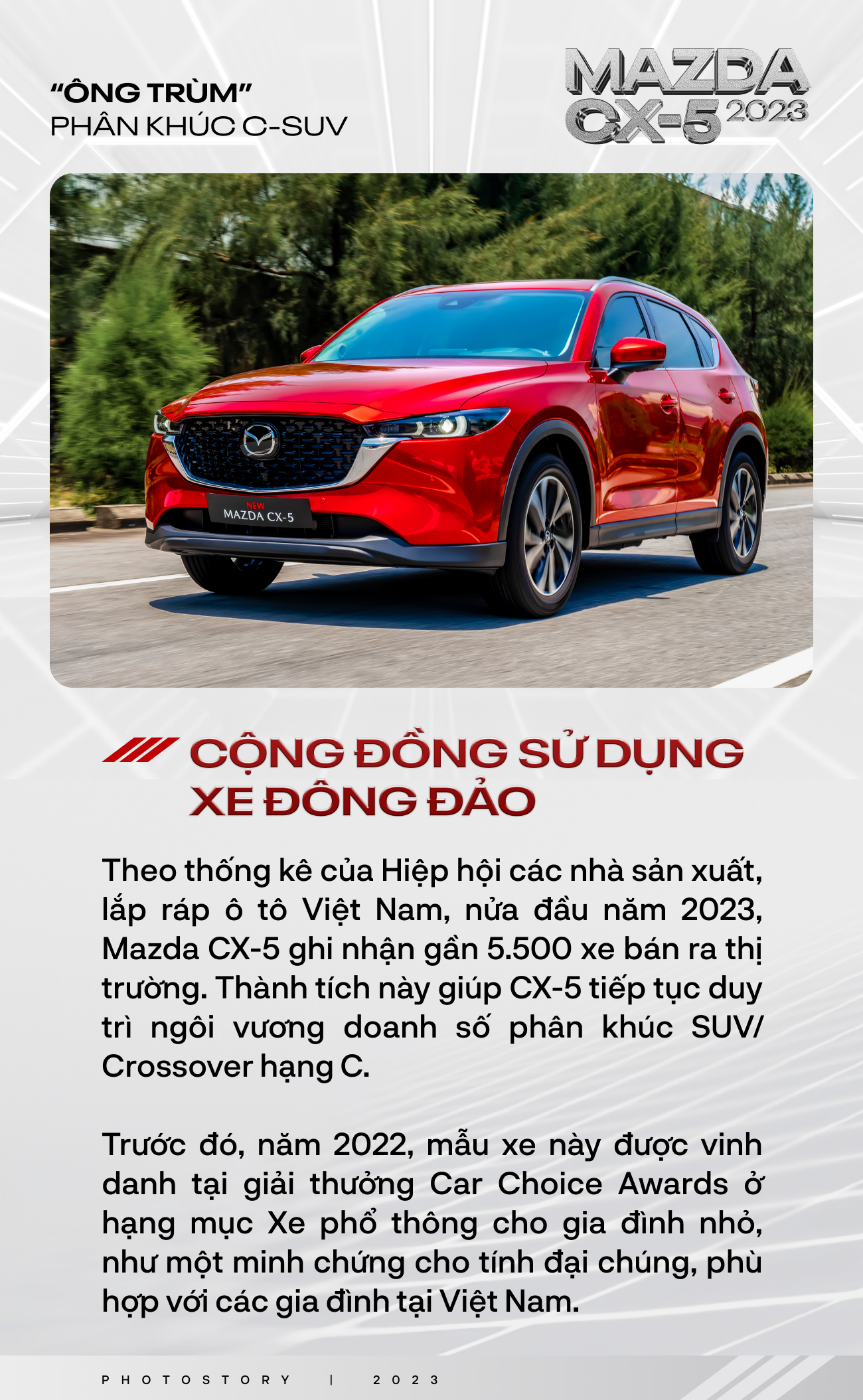 Nếu vẫn chưa tin Mazda CX-5 2023 là ông trùm phân khúc C-SUV thì 10 lý do sau đây đủ sức chứng minh điều đó - Ảnh 6. Nếu vẫn chưa tin Mazda CX-5 2023 là ông trùm phân khúc C-SUV thì 10 lý do sau đây đủ sức chứng minh điều đó - Ảnh 6.
