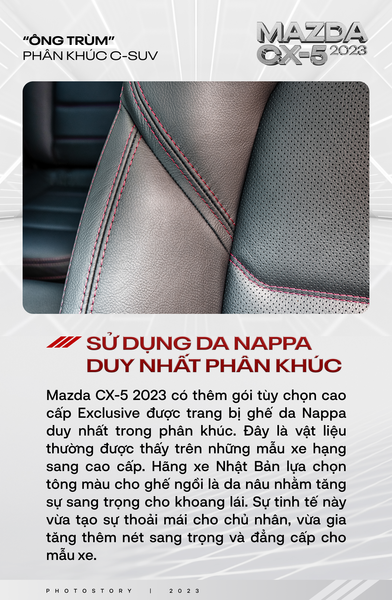 Nếu vẫn chưa tin Mazda CX-5 2023 là ông trùm phân khúc C-SUV thì 10 lý do sau đây đủ sức chứng minh điều đó - Ảnh 8. Nếu vẫn chưa tin Mazda CX-5 2023 là ông trùm phân khúc C-SUV thì 10 lý do sau đây đủ sức chứng minh điều đó - Ảnh 8.