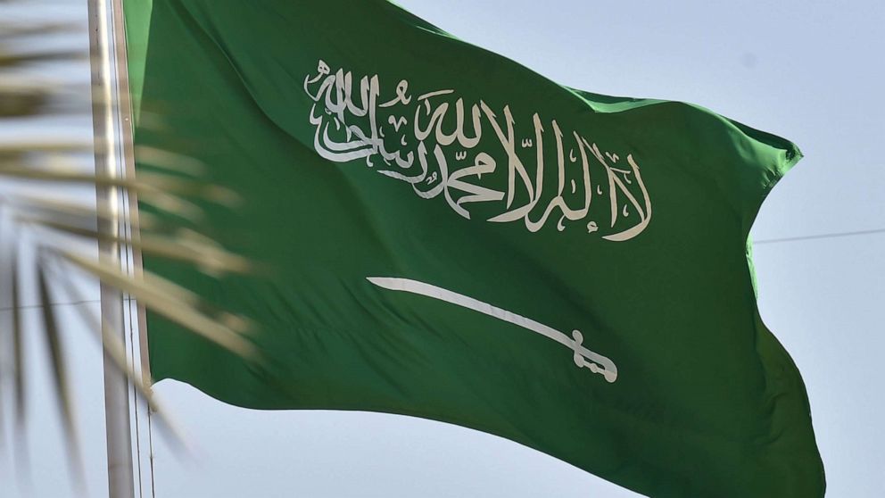 Cờ Arab Saudi tại thủ đô Riyadh tháng 9/2020. Ảnh: AFP