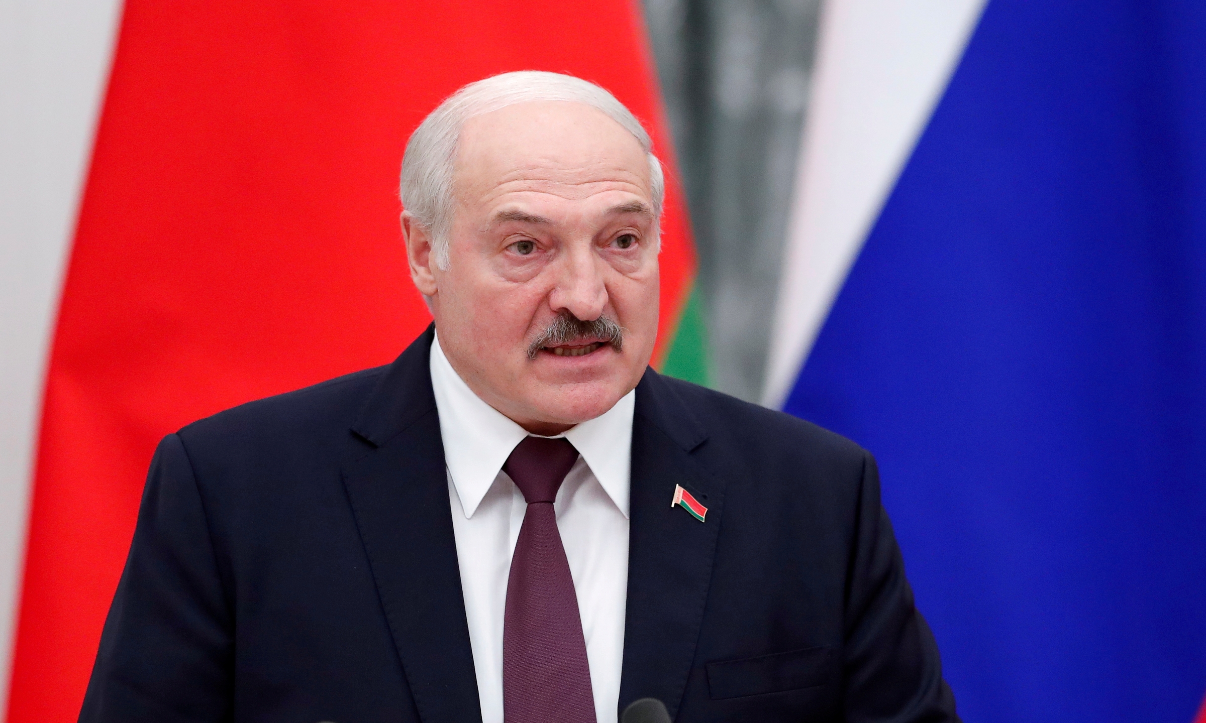 Tổng thống Belarus Alexander Lukashenko tại Moskva, Nga, hồi tháng 9/2021. Ảnh: Reuters