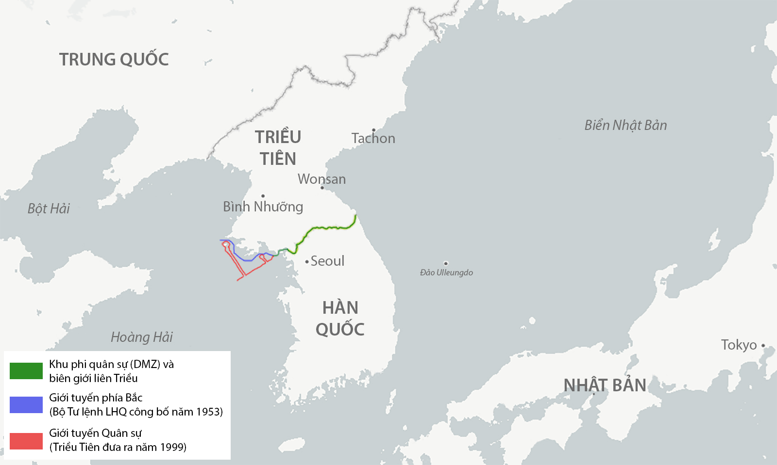 Bán đảo Triều Tiên và khu vực lân cận. Đồ họa: CSIS