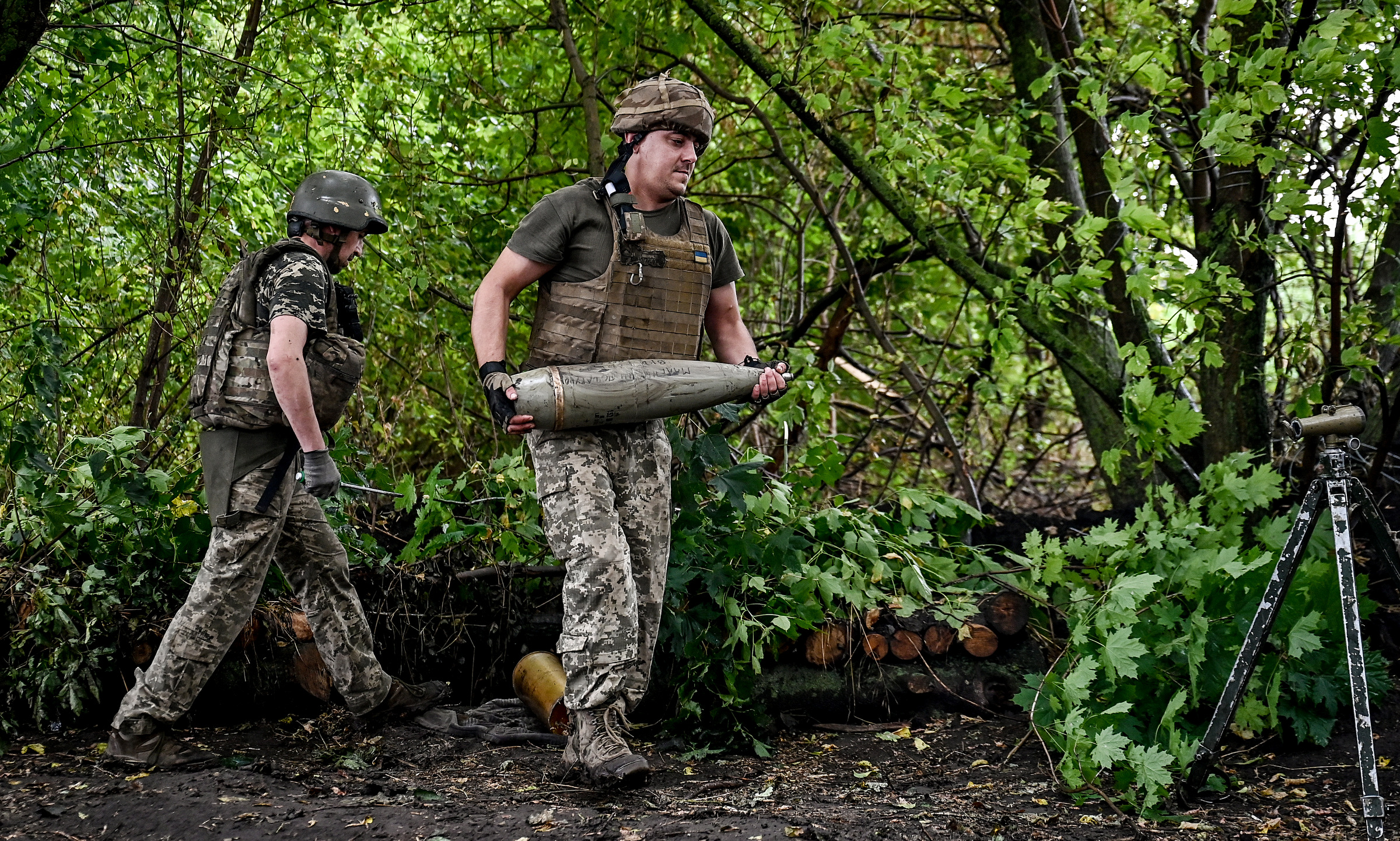 Lính Ukraine tham chiến tại mặt trận Zaporizhzhia hôm 11/8. Ảnh: AFP