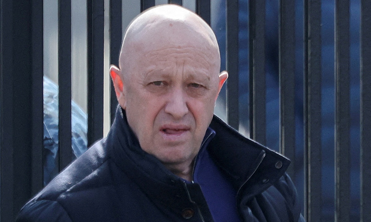 Trùm Wagner Yevgeny Prigozhin ở Moskva, Nga, hôm 8/4. Ảnh: Reuters