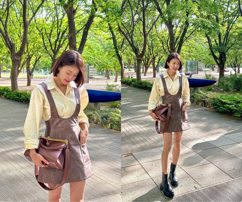 3 combo thời trang thu - đông phụ nữ Hàn rất yêu: Len dệt kim, áo gi-lê và quần bò treo lên ngôi - 3
