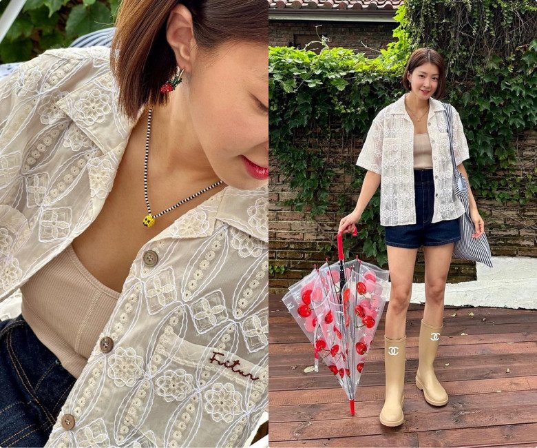 3 combo thời trang thu - đông phụ nữ Hàn rất yêu: Len dệt kim, áo gi-lê và quần bò treo lên ngôi - 7