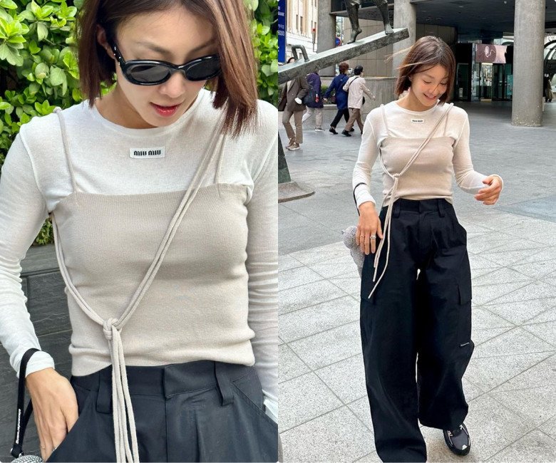 3 combo thời trang thu - đông phụ nữ Hàn rất yêu: Len dệt kim, áo gi-lê và quần bò treo lên ngôi - 10