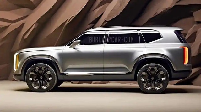 Chưa kịp ra mắt Việt Nam, Kia Telluride đã lộ đời mới trên đường: Thiết kế giống xe điện, có thể thêm hybrid- Ảnh 5.