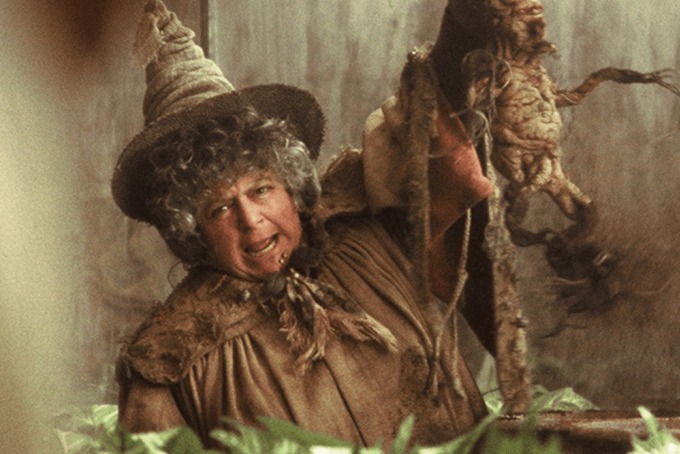 Diễn viên Miriam Margolyes trong tạo hình giáo sư Pomona Sprout. Ảnh: Warner Bros.