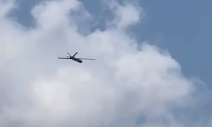 UAV nghi của Hezbollah bay trên khu vực miền bắc Israel ngày 6/8. Ảnh: ToI