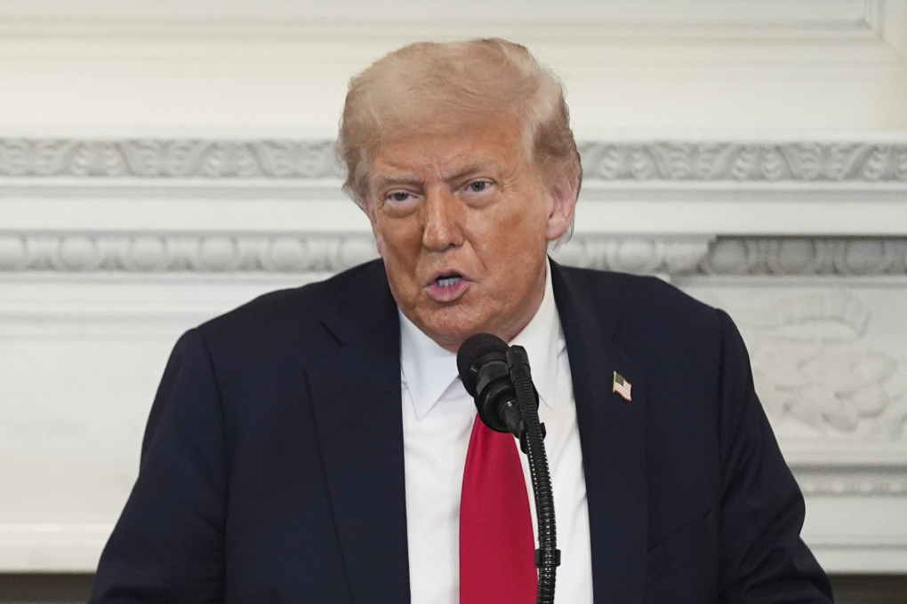 Tổng thống Mỹ Donald Trump tại Nhà Trắng ngày 14/7. Ảnh: AP