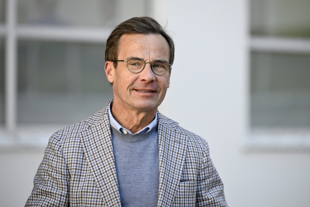 Thủ tướng Thụy Điển Ulf Kristersson thăm Phần Lan ngày 26/5. Ảnh: AFP