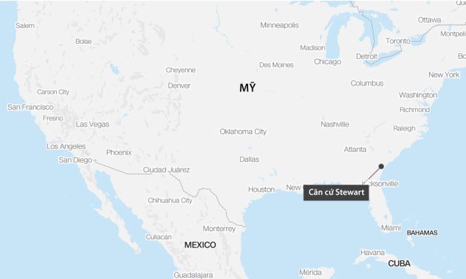 Vị trí căn cứ Stewart. Đồ họa: CNN