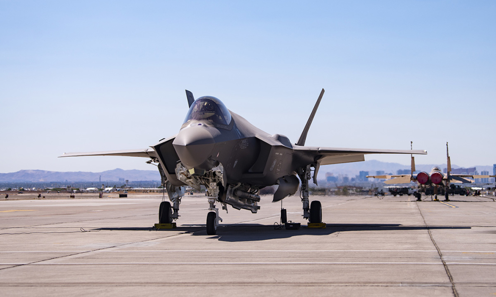Tiêm kích F-35A tại căn cứ không quân Nellis, bang Nevada, Mỹ tháng 9/2021. Ảnh: USAF