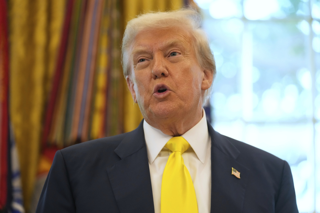 Tổng thống Mỹ Donald Trump tại Phòng Bầu dục ngày 7/8. Ảnh: AP